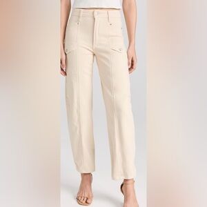 PAIGE ALEXIS BARREL LEG JEANS IN BLONDE SAND NWT Size 26